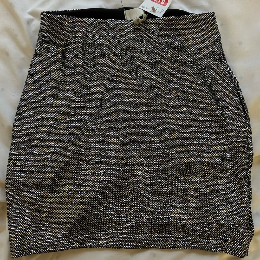 H&M Silver Sparkle Skirt